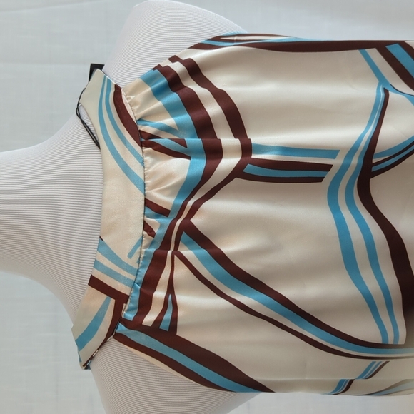 BCBGMAXAZRIA sleeveless shift dress with bow NWT - Picture 4 of 10